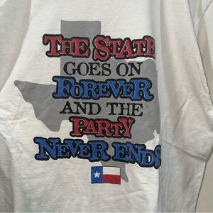 Vintage Texas Party Never Ends Graphic Tee